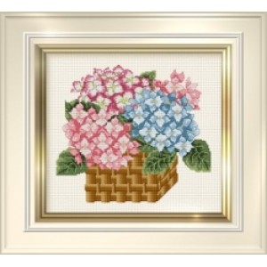 Counted Cross Stitch Charts -  Hydrangea Basket